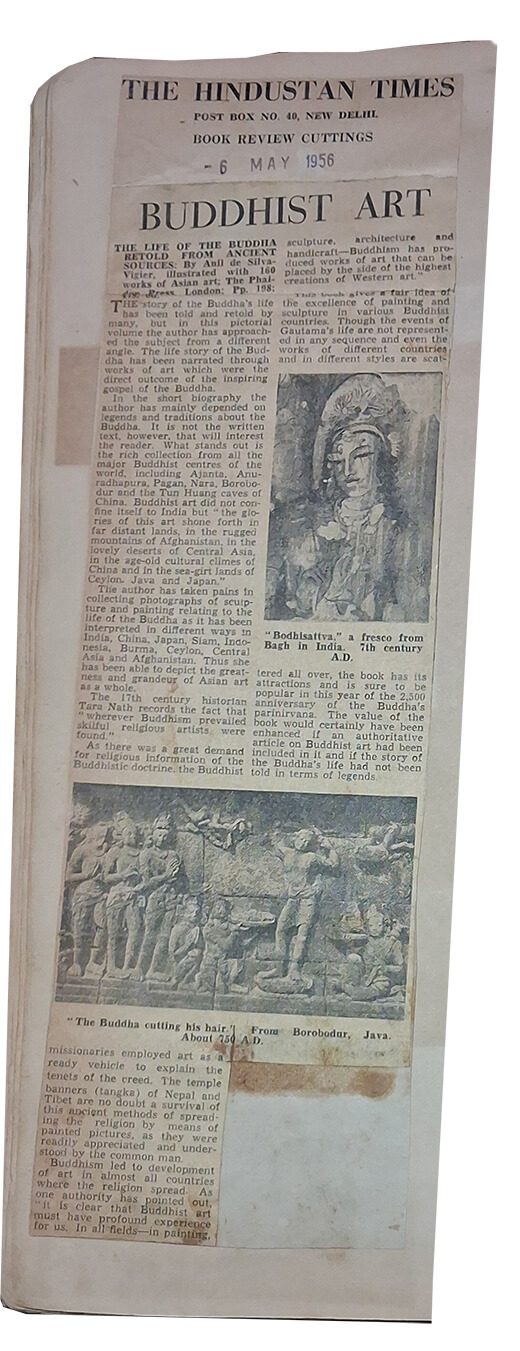 Book review by Manohar Kaul: BUDDHIST ART,
RETOLD FROM ANCIENT SOURCE