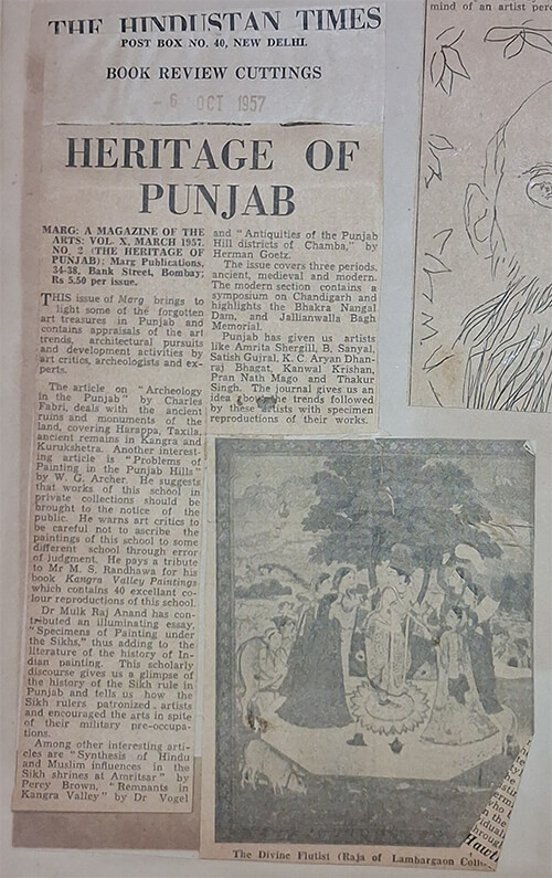 Book review by Manohar Kaul:MARG: A MAGAZINE OF THE ARTS
Vol. X, No. 2