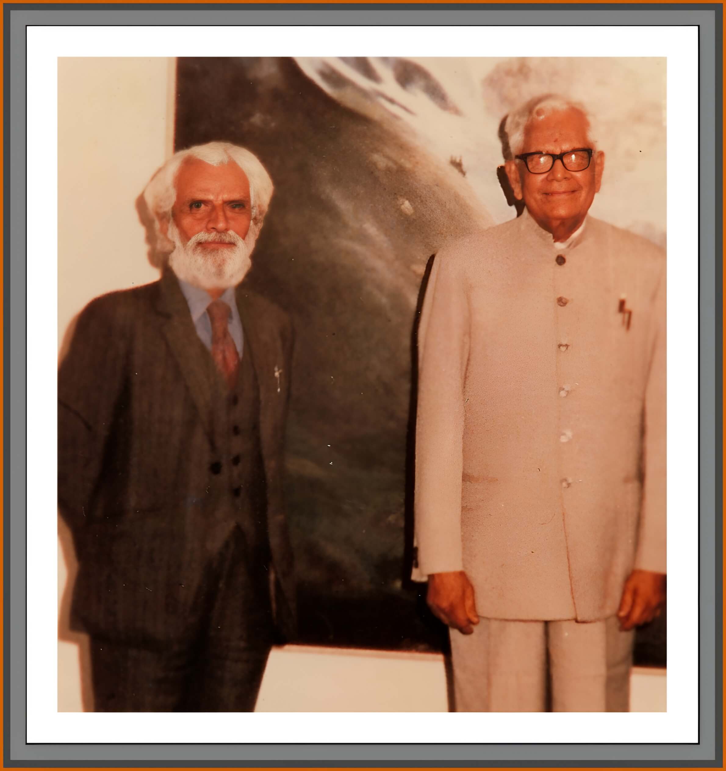 Vice-President Shri Ramaswamy Venkataraman with Manohar Kaul