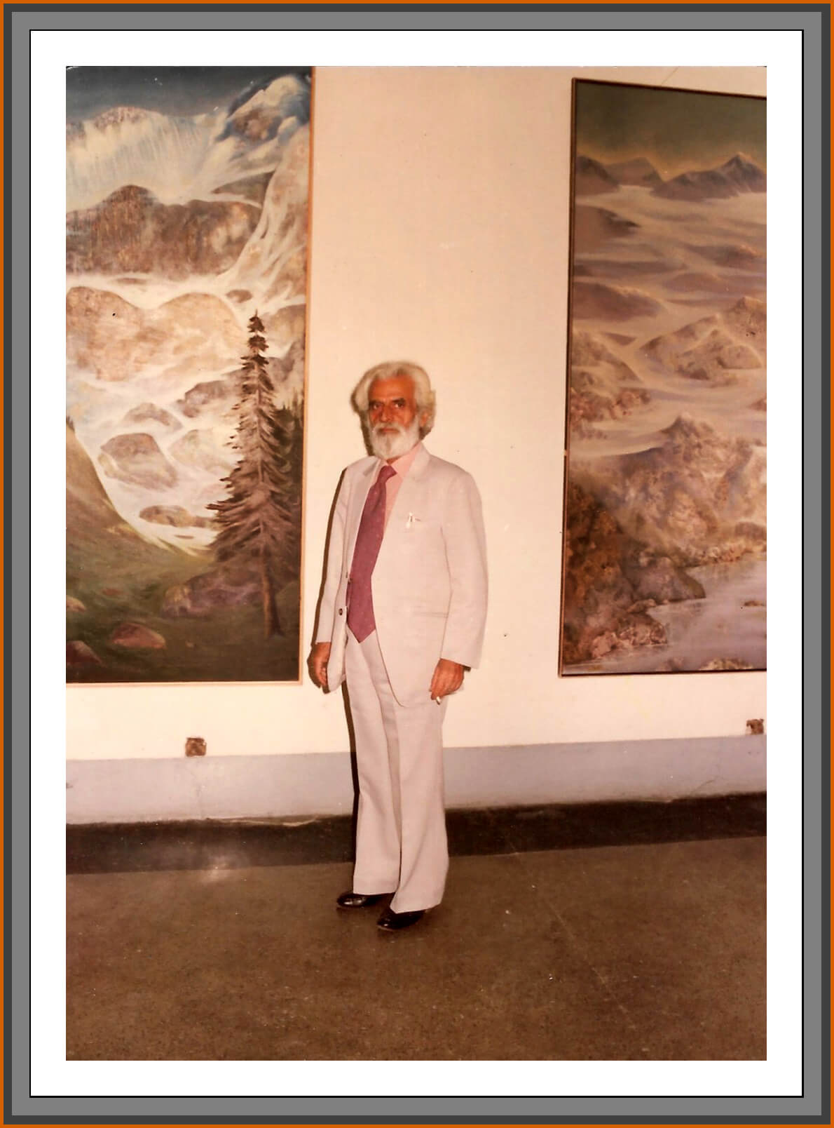 Large-format canvases from Manohar Kaul’s Himalayan series