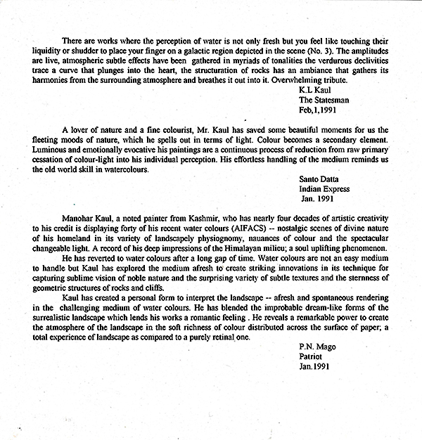Catalogue page 4 – 1992 exhibition