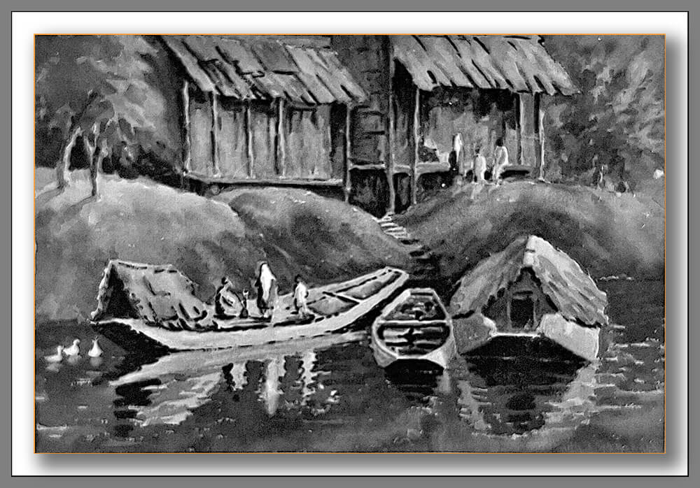 The Boats, painting – 1957 exhibition