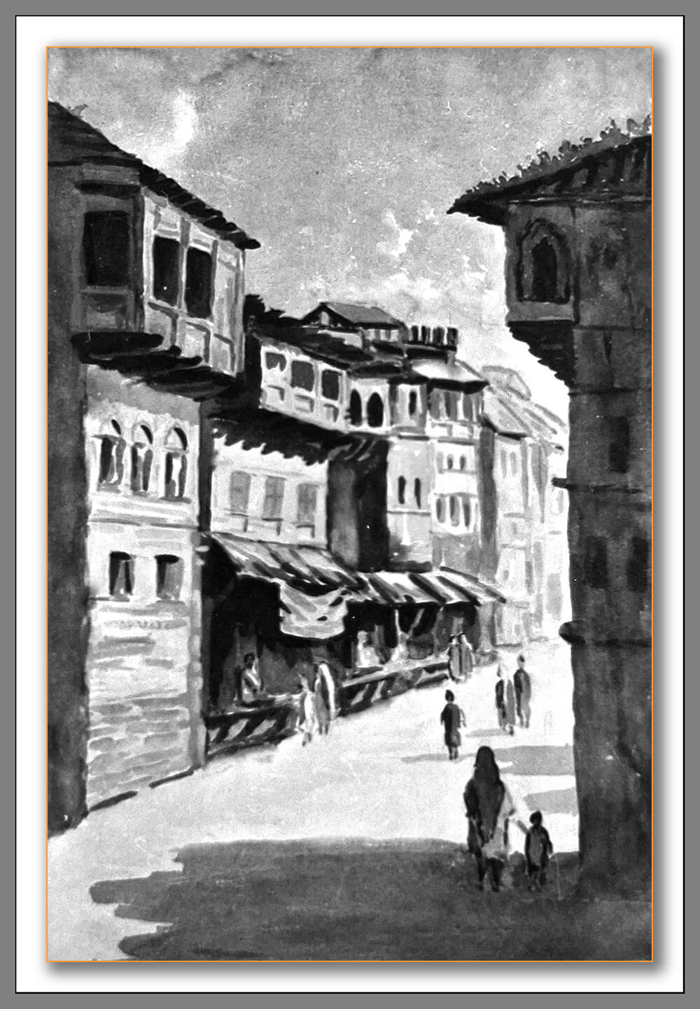 Basant Bagh Street, painting – 1957 exhibition